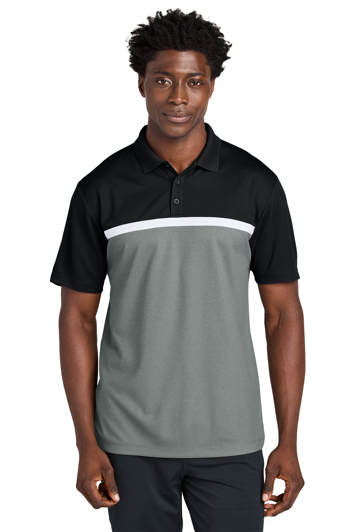 Sport-Tek UV Micropique Colorblock Polo Product Image