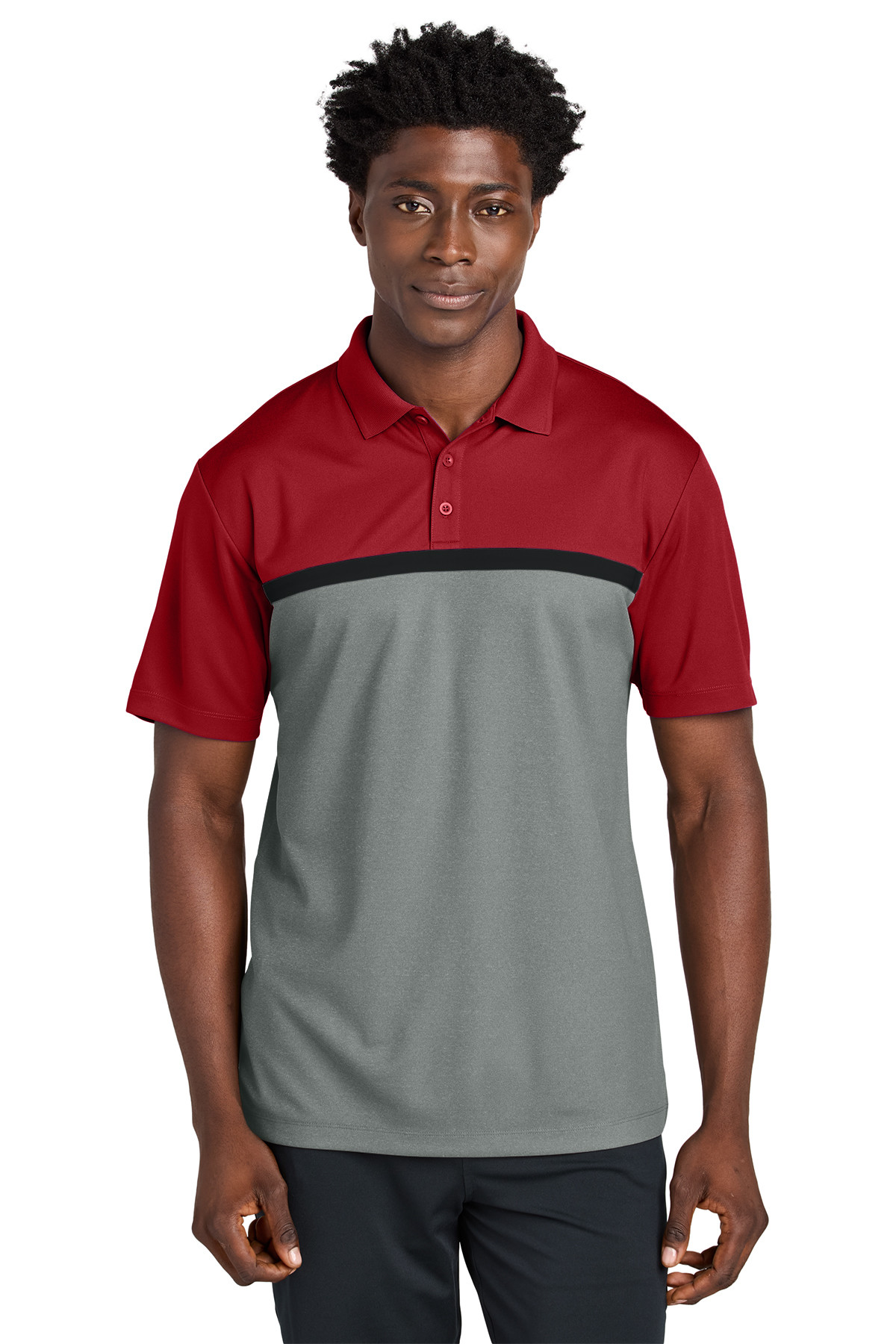 Sport-Tek UV Micropique Colorblock Polo Product Image