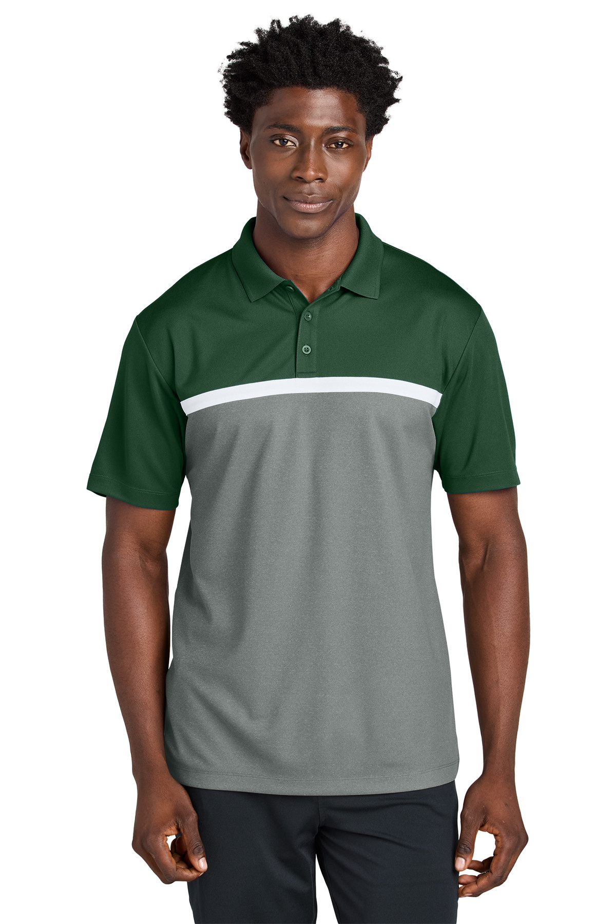 Sport-Tek UV Micropique Colorblock Polo Product Image