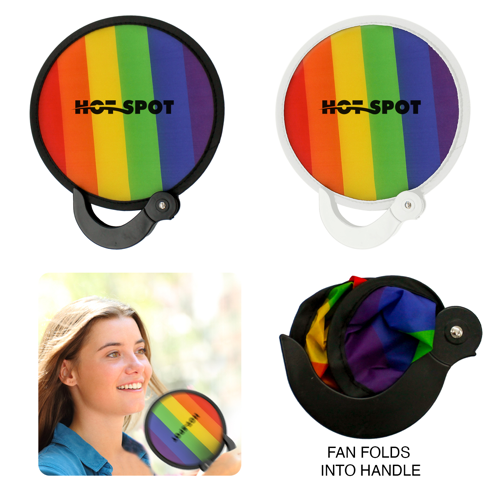 Rainbow Folding Fan Product Image