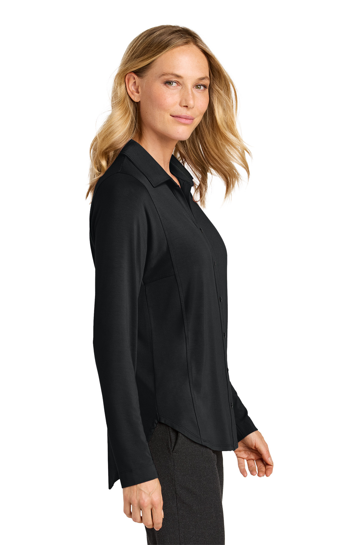 Port Authority Women’s Luxe Knit Button Tunic Product Image