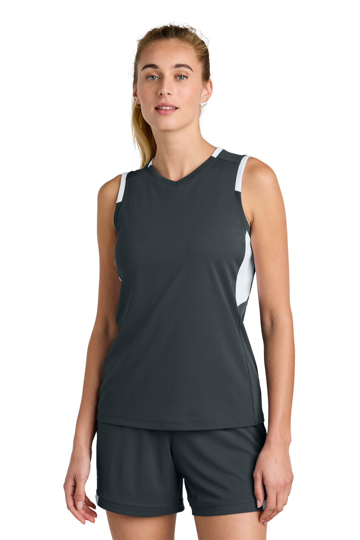 Sport-Tek Women’s Club Sleeveless V-Neck Product Image
