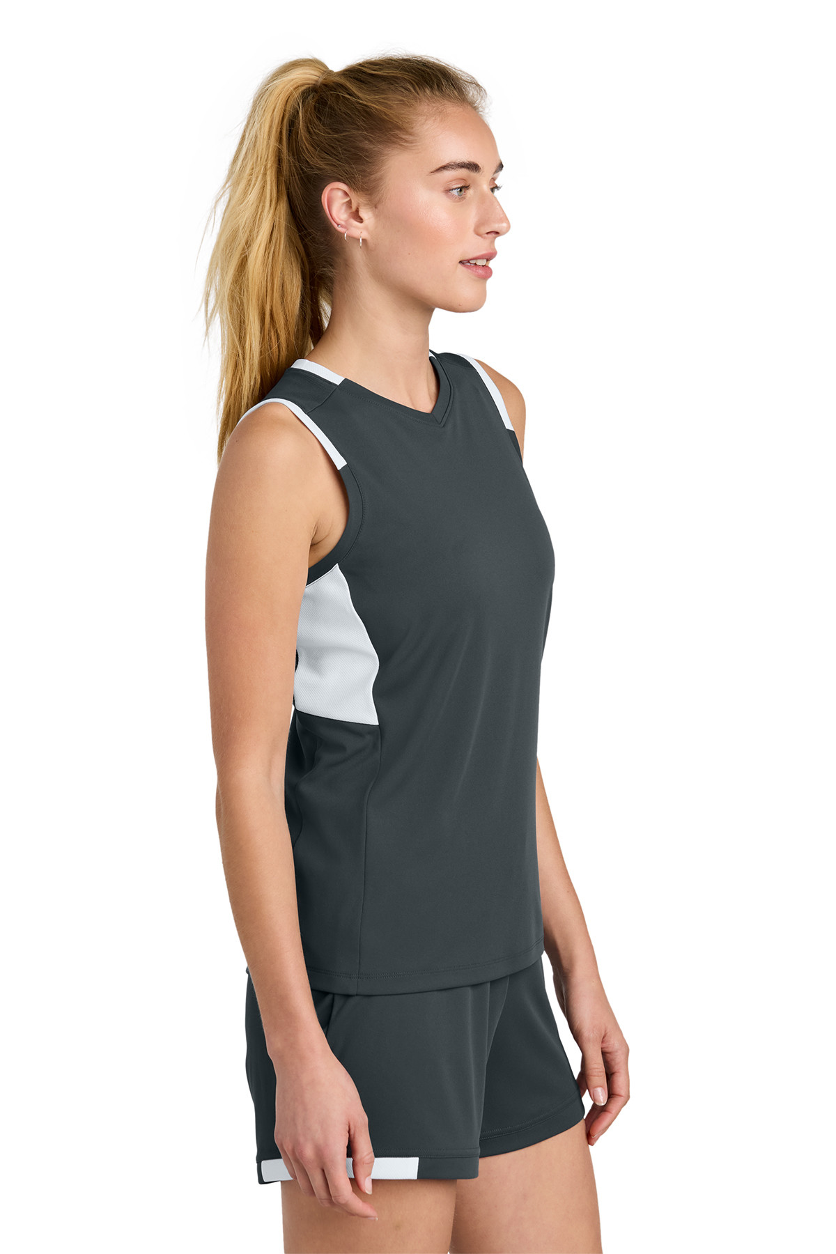 Sport-Tek Women’s Club Sleeveless V-Neck Product Image