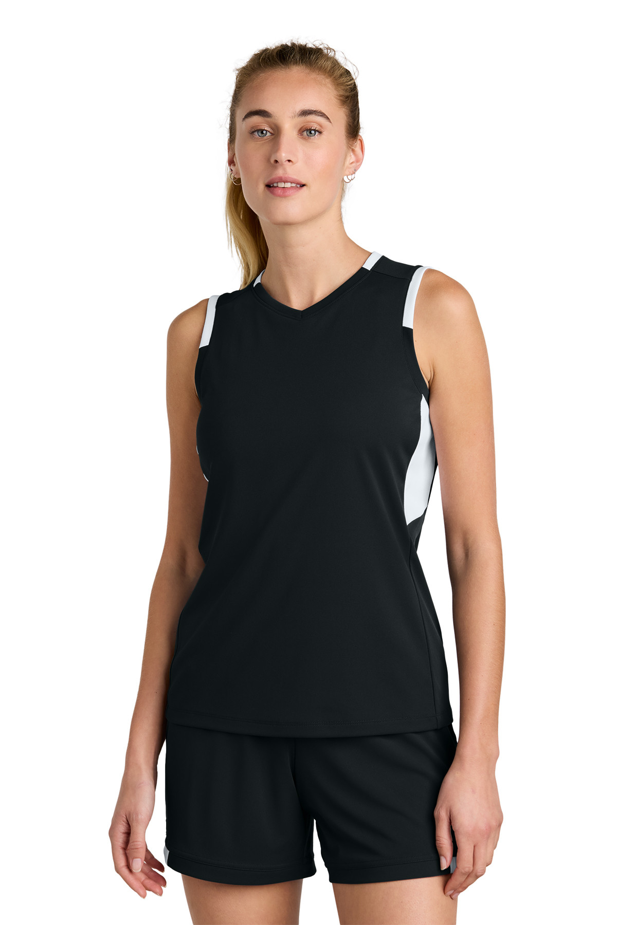 Sport-Tek Women’s Club Sleeveless V-Neck Product Image