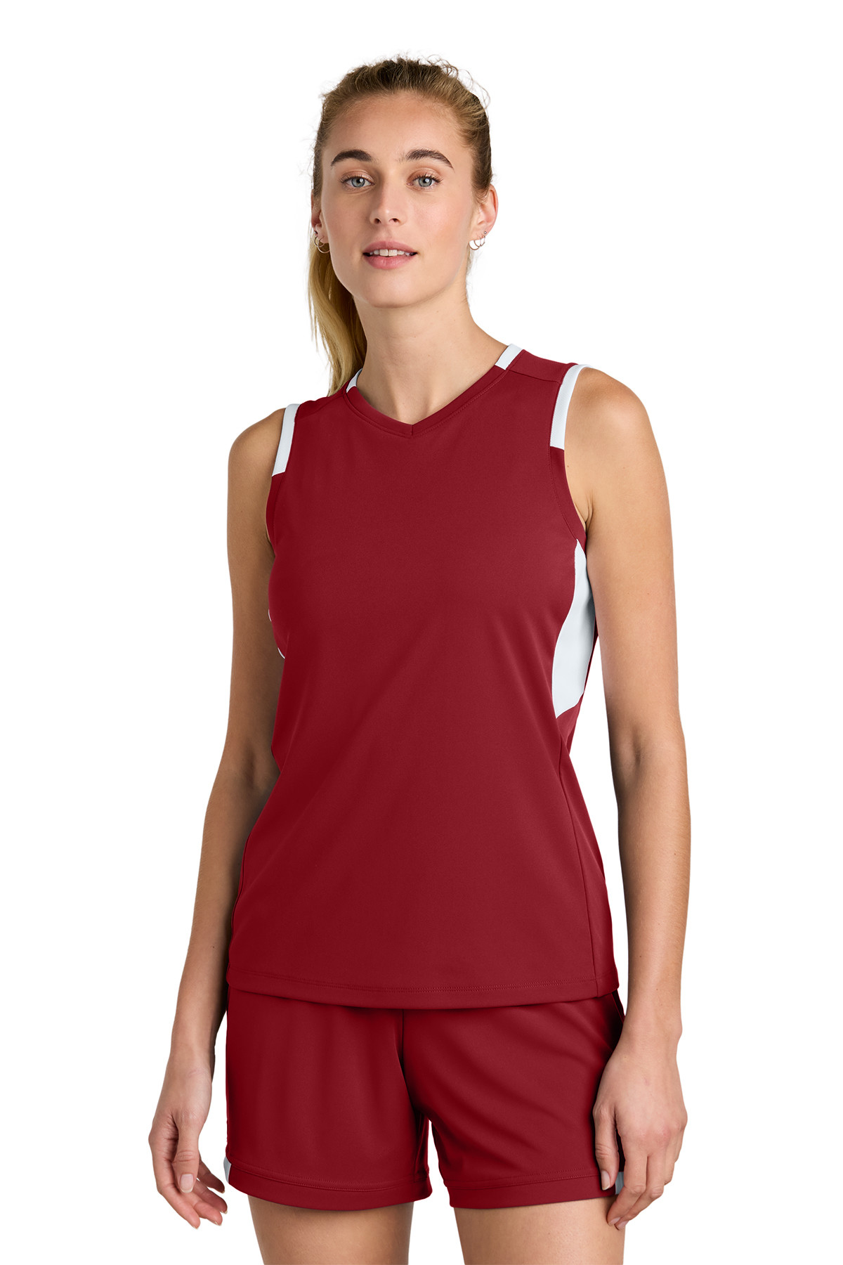 Sport-Tek Women’s Club Sleeveless V-Neck Product Image