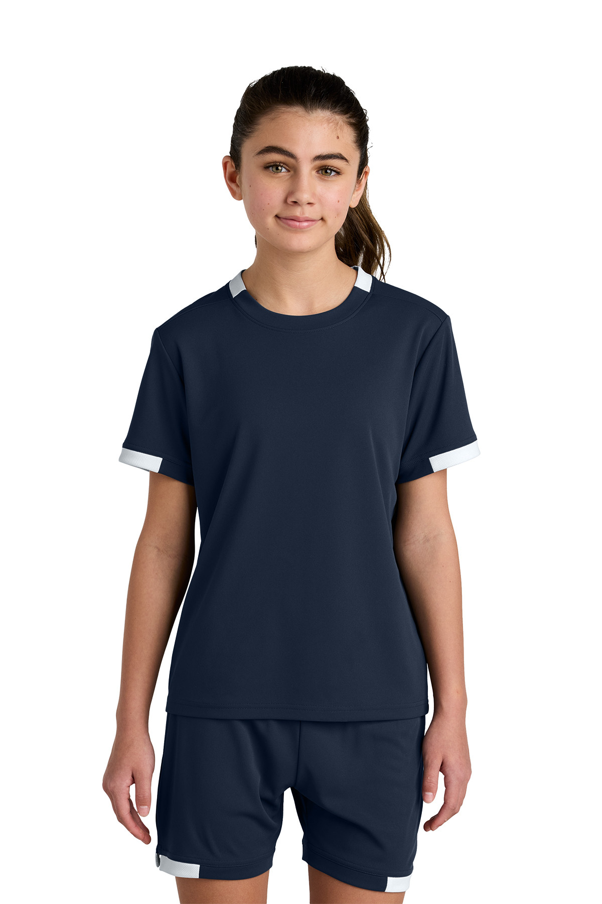 Sport-Tek Youth Club Short Sleeve Crew Product Image