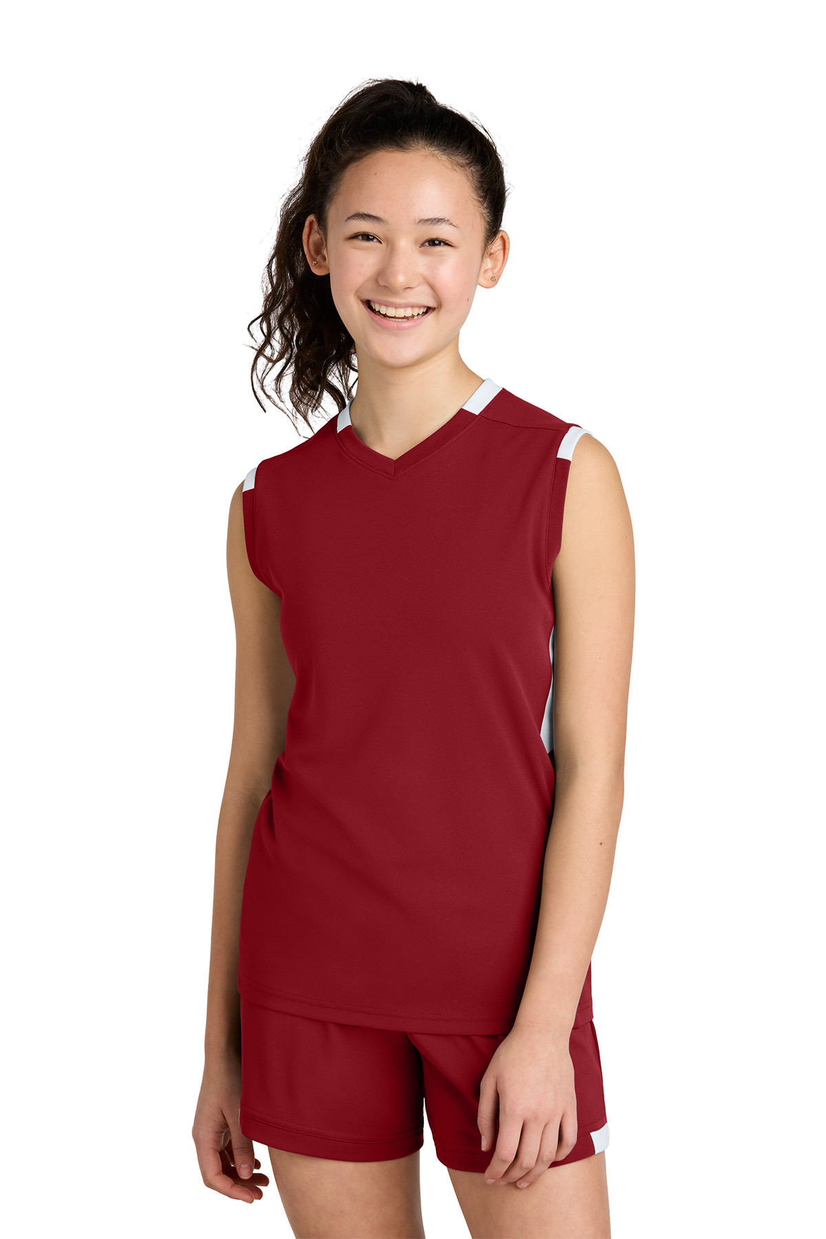 Sport-Tek Youth Club Sleeveless V-Neck Product Image