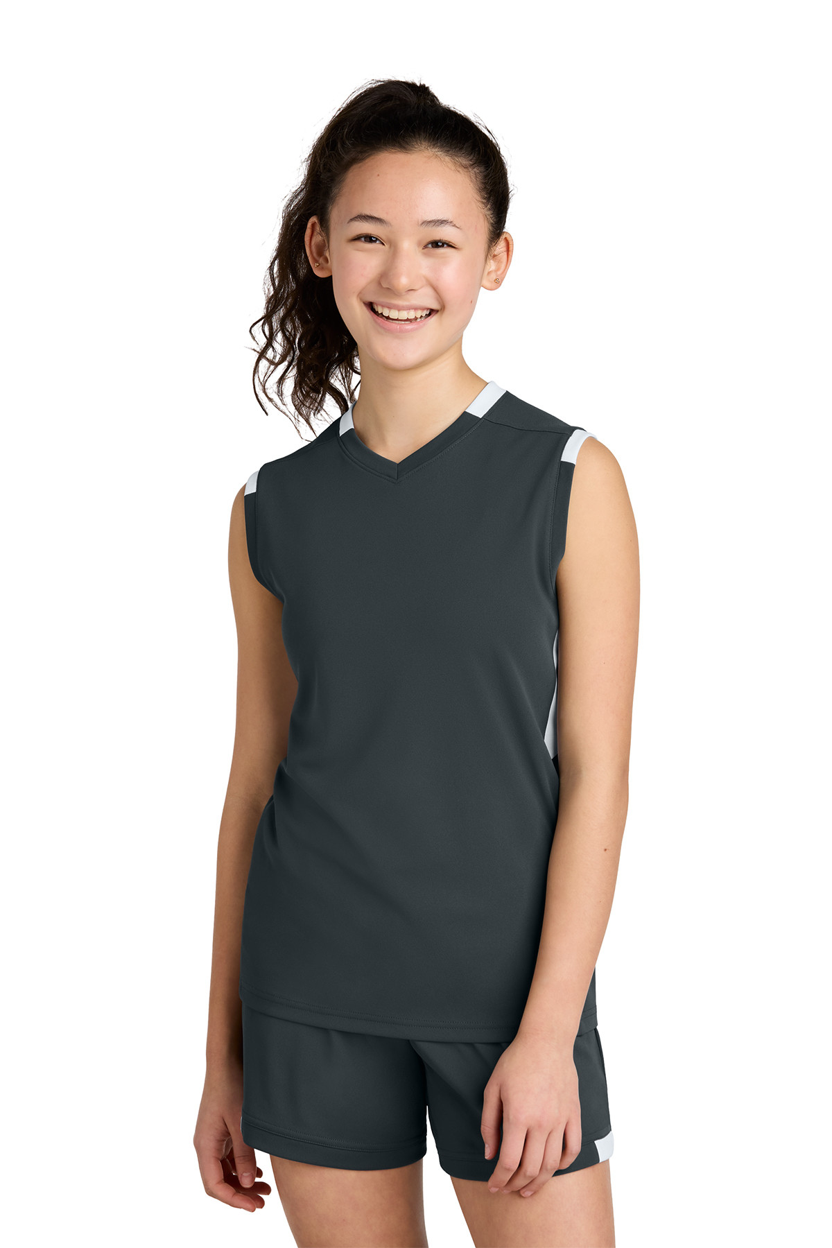 Sport-Tek Youth Club Sleeveless V-Neck Product Image