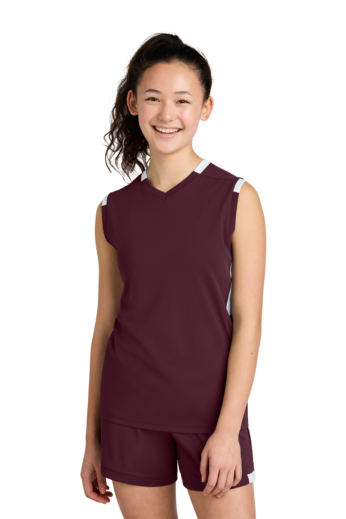 Sport-Tek Youth Club Sleeveless V-Neck Product Image