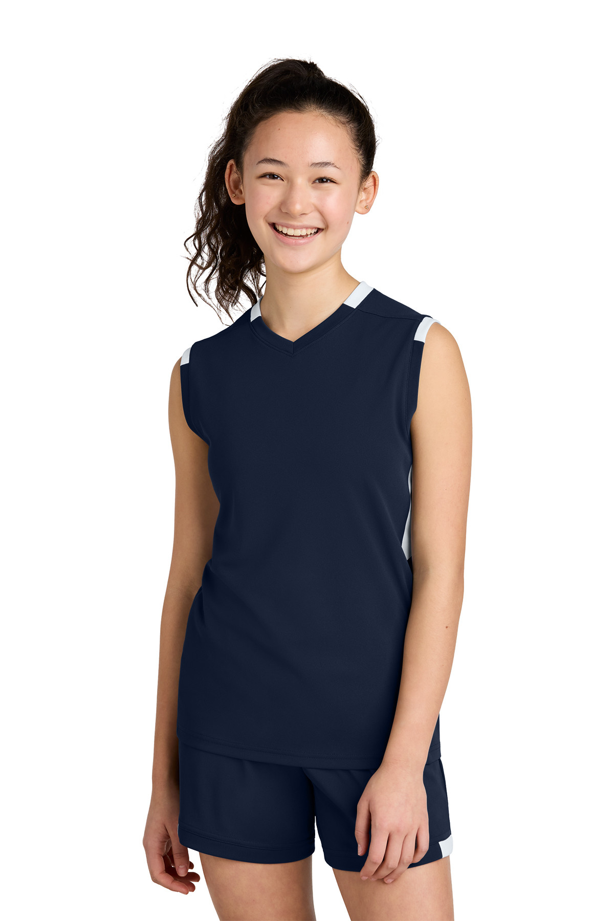 Sport-Tek Youth Club Sleeveless V-Neck Product Image
