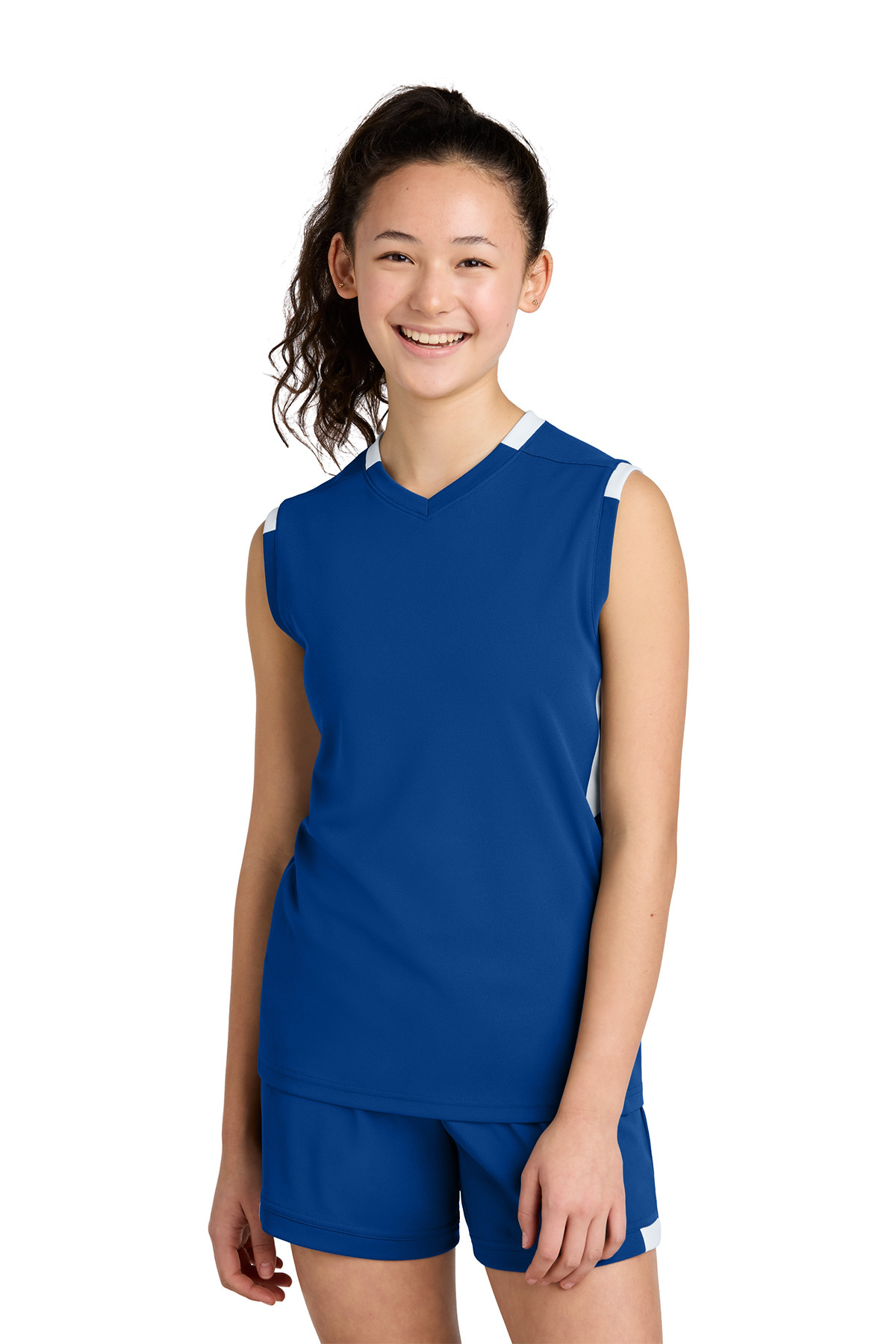 Sport-Tek Youth Club Sleeveless V-Neck Product Image