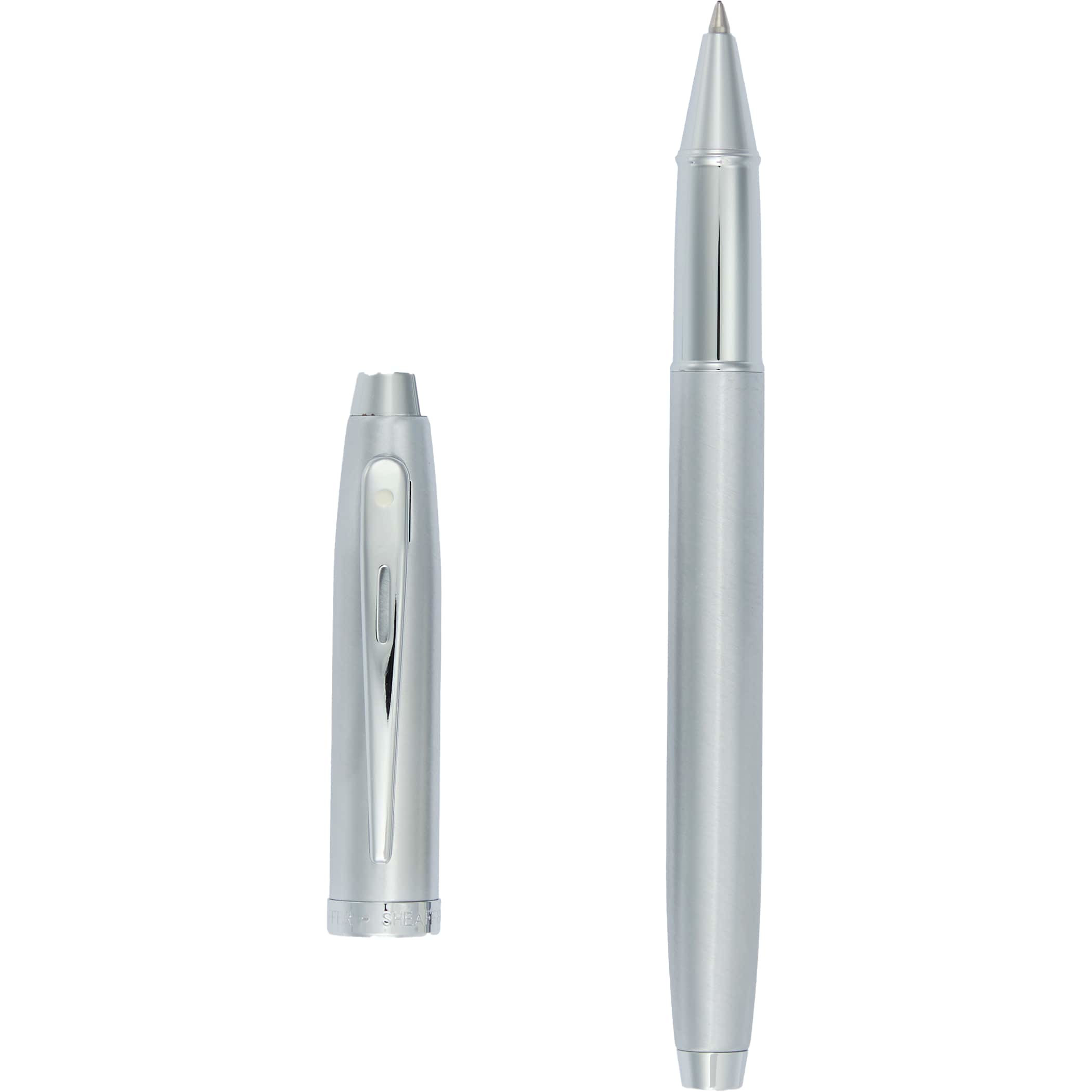 Sheaffer® 100 Brushed Chrome Roller Ball Pen Product Image