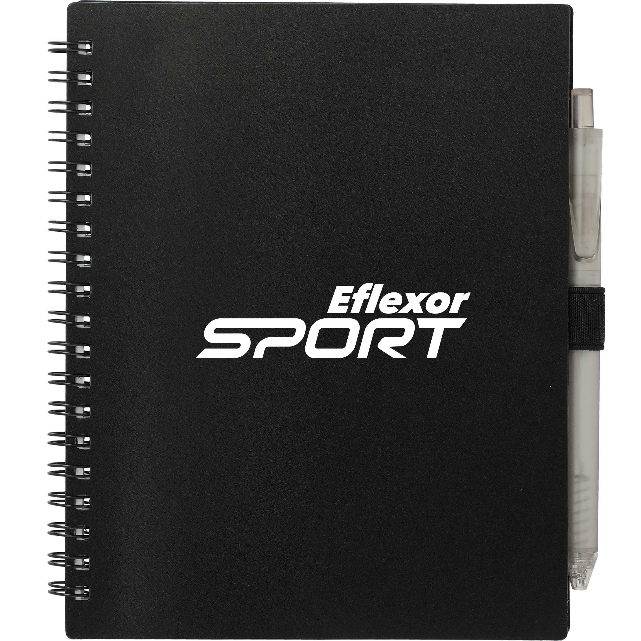 5.5” x 7” FSC Recycled Spiral Notebook w/ RPET Pen Product Image