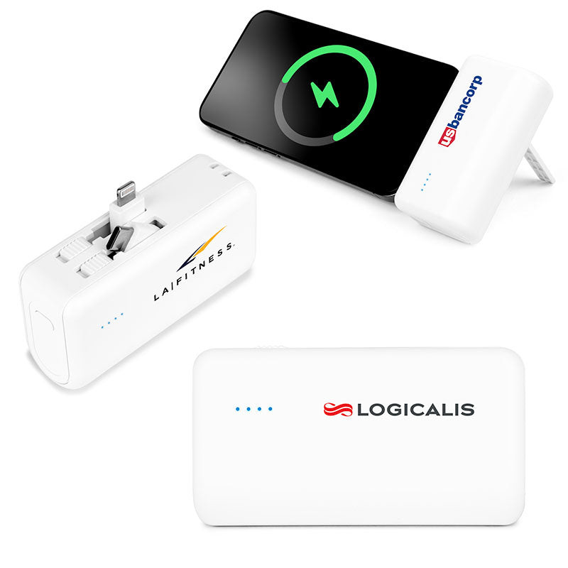 4500mAh Dual Connector Capsule Power Bank with Stand Product Image