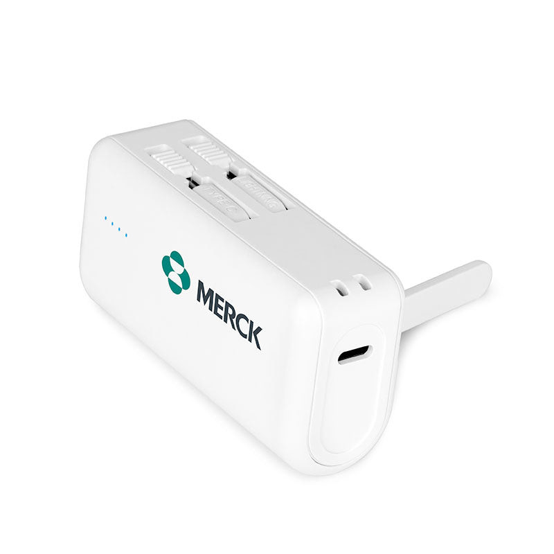 4500mAh Dual Connector Capsule Power Bank with Stand Product Image