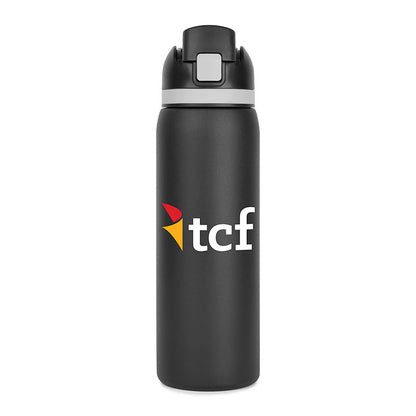 Two-Toned ClipSip Stainless Steel Straw Bottle - 27 oz. Product Image