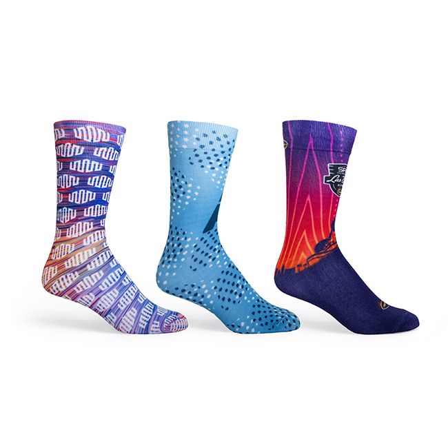 Full Color Direct to Garment Dress Socks Product Image