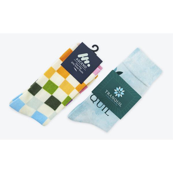 Full Color Direct to Garment Dress Socks Product Image