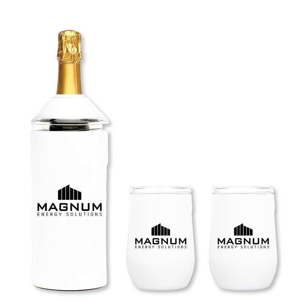 Vinglacé® Wine Bottle Insulator & 2 Glass Gift Set Product Image