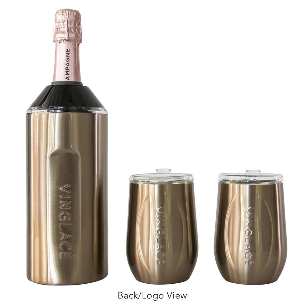 Vinglacé® Wine Bottle Insulator & 2 Glass Gift Set Product Image