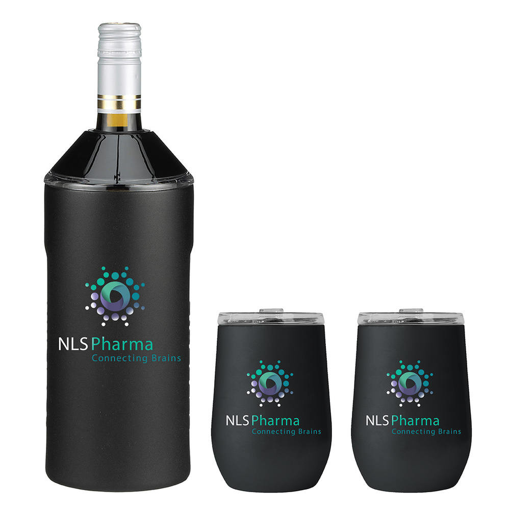 Vinglacé® Wine Bottle Insulator & 2 Glass Gift Set Product Image