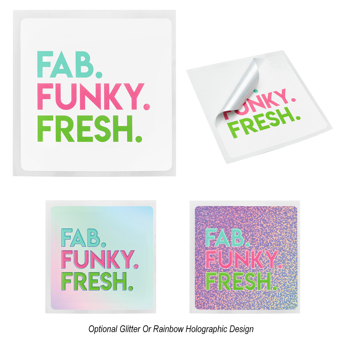 Square Rounded Corner Sticker Product Image