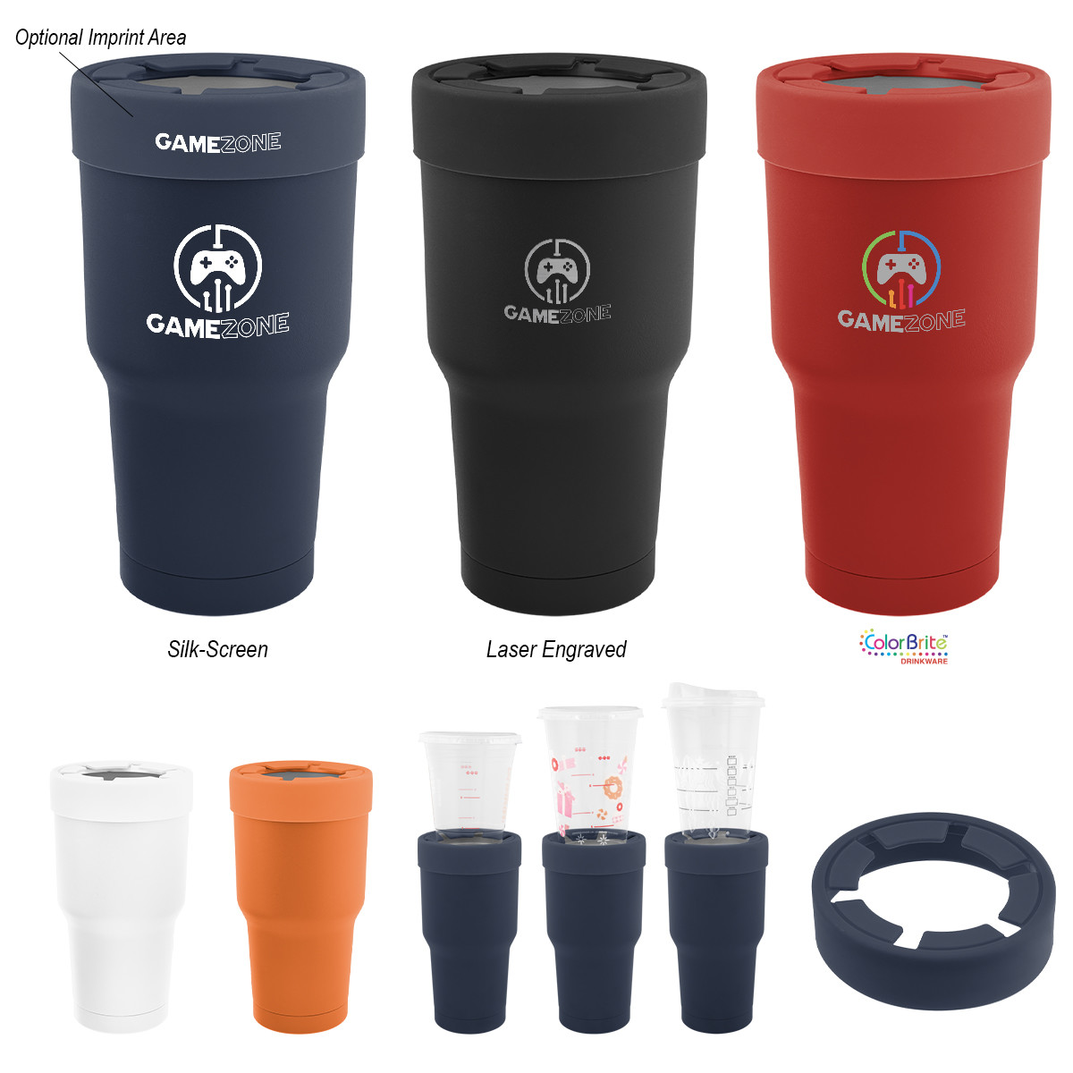 Reynolds Stainless Steel Tumbler with Silicone Lid - 30 oz. Product Image
