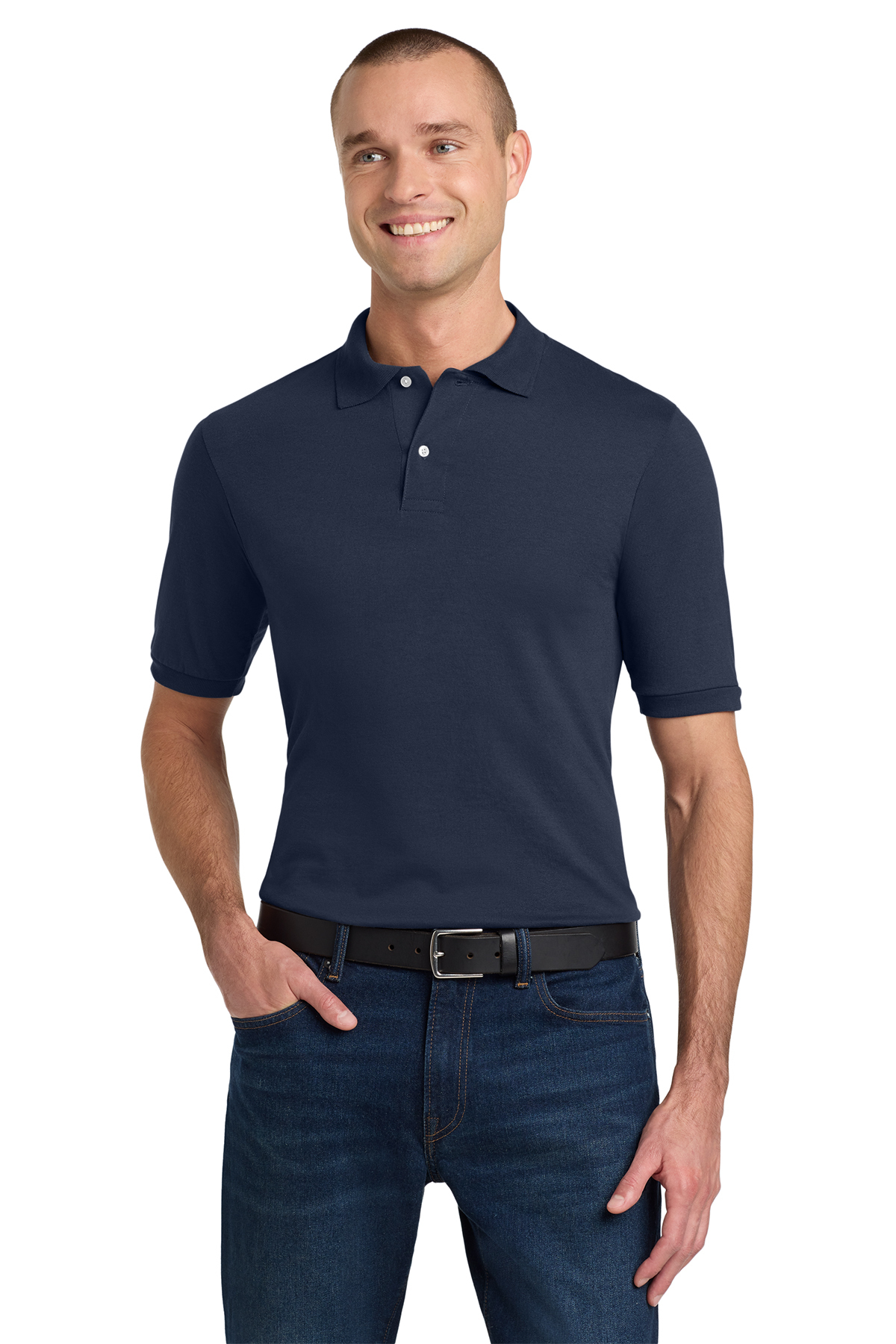 JERZEES® SpotShield 5.6-Ounce Jersey Knit Sport Shirt Product Image