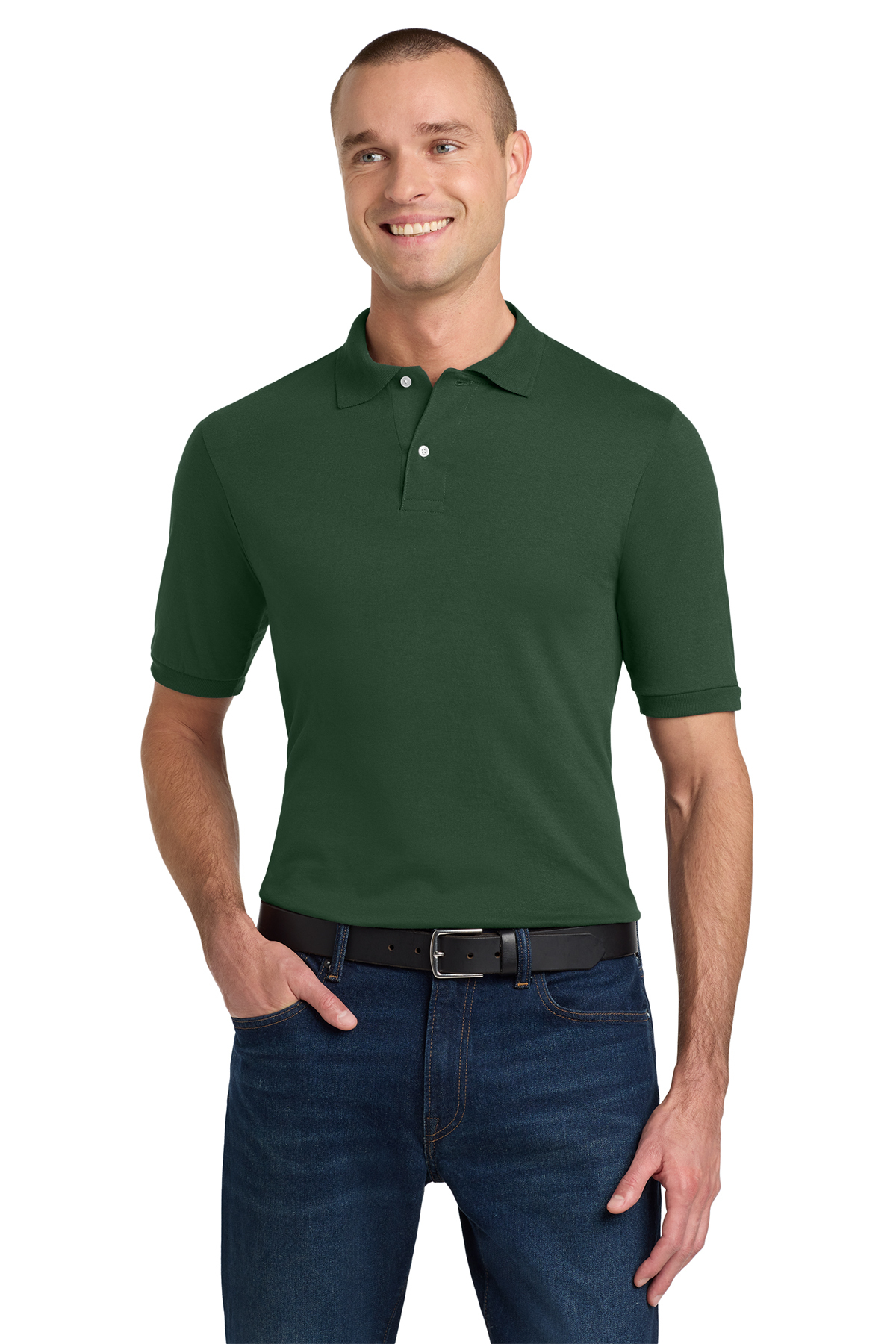 JERZEES® SpotShield 5.6-Ounce Jersey Knit Sport Shirt Product Image