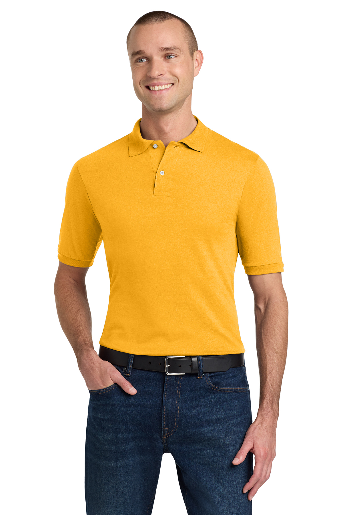 JERZEES® SpotShield 5.6-Ounce Jersey Knit Sport Shirt Product Image
