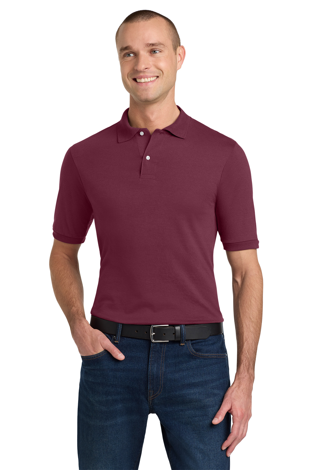 JERZEES® SpotShield 5.6-Ounce Jersey Knit Sport Shirt Product Image