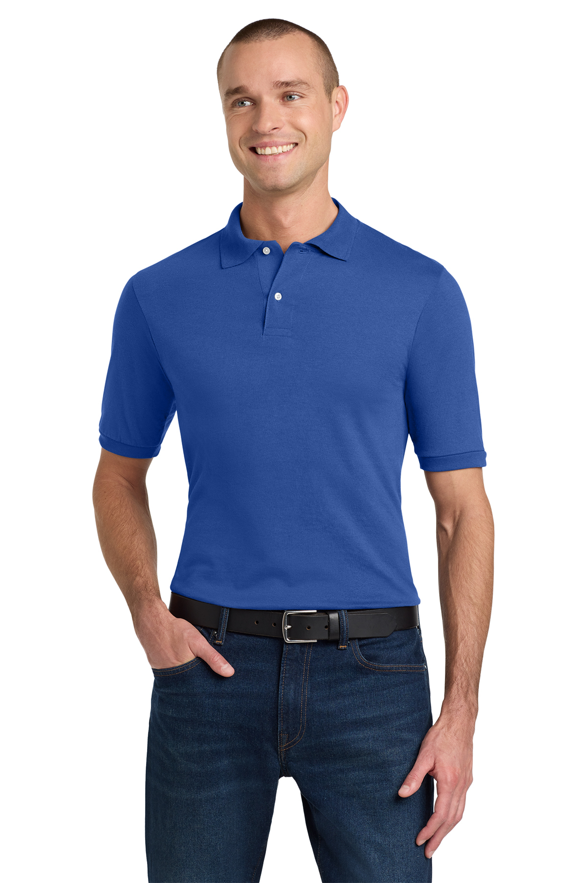 JERZEES® SpotShield 5.6-Ounce Jersey Knit Sport Shirt Product Image