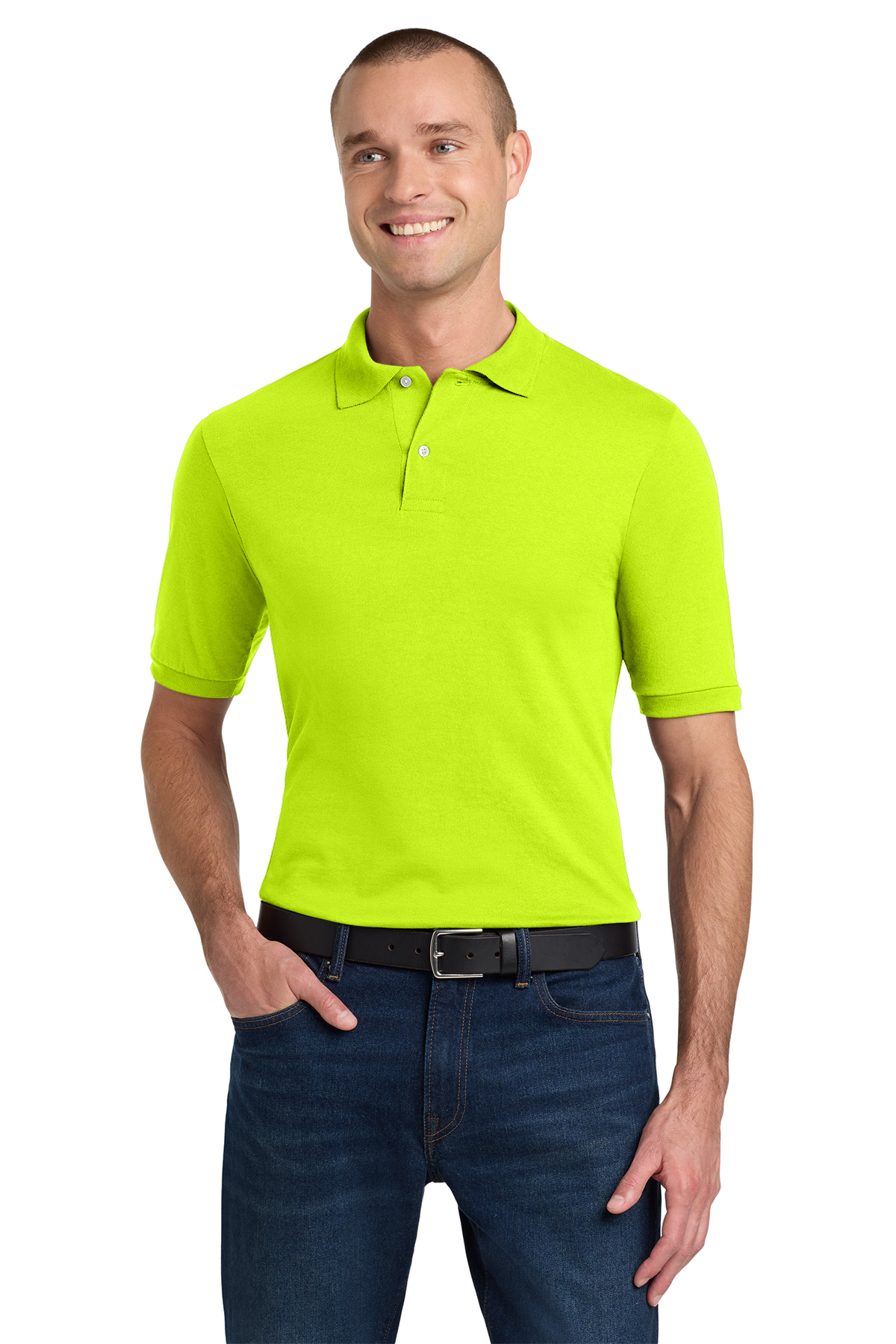 JERZEES® SpotShield 5.6-Ounce Jersey Knit Sport Shirt Product Image