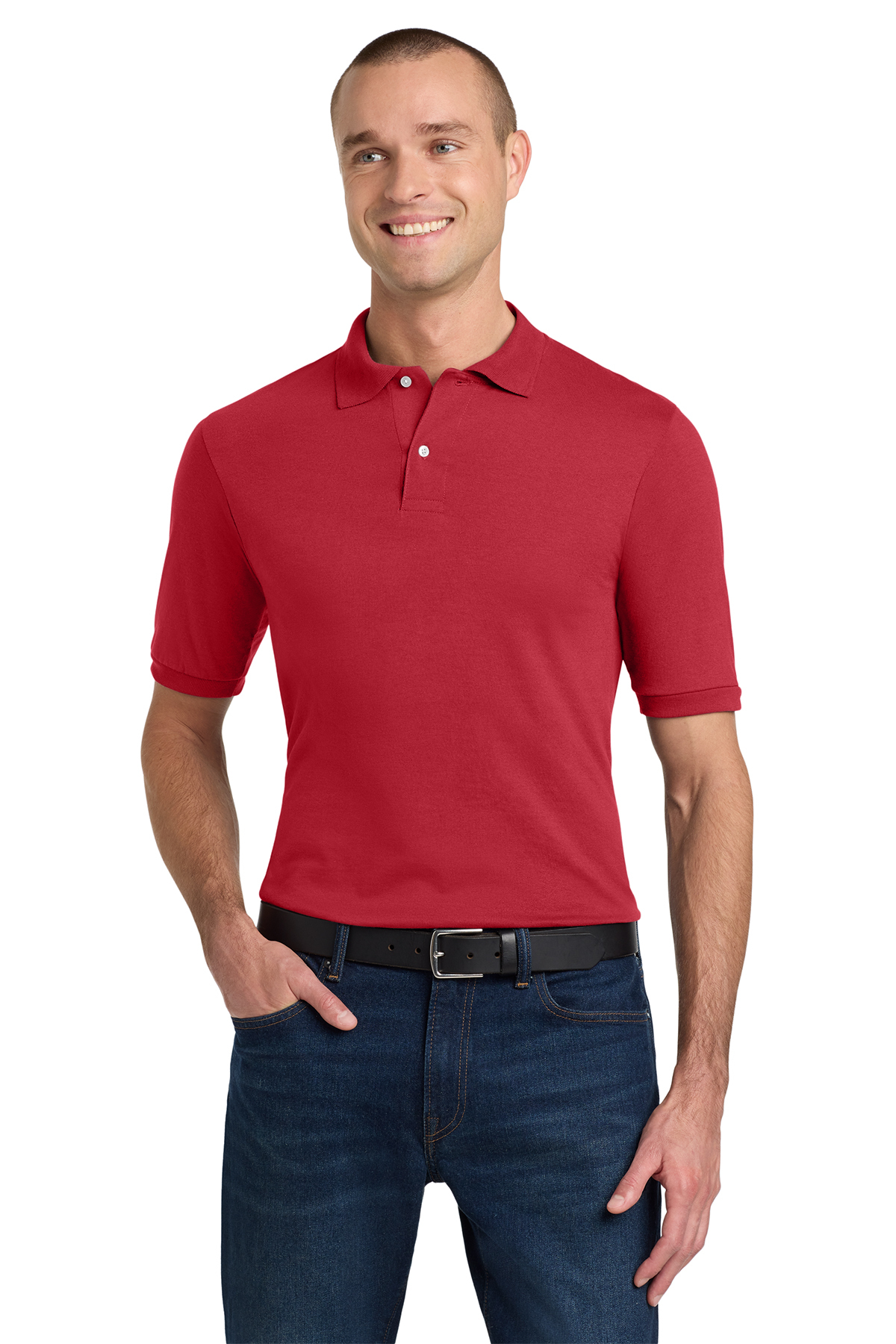 JERZEES® SpotShield 5.6-Ounce Jersey Knit Sport Shirt Product Image