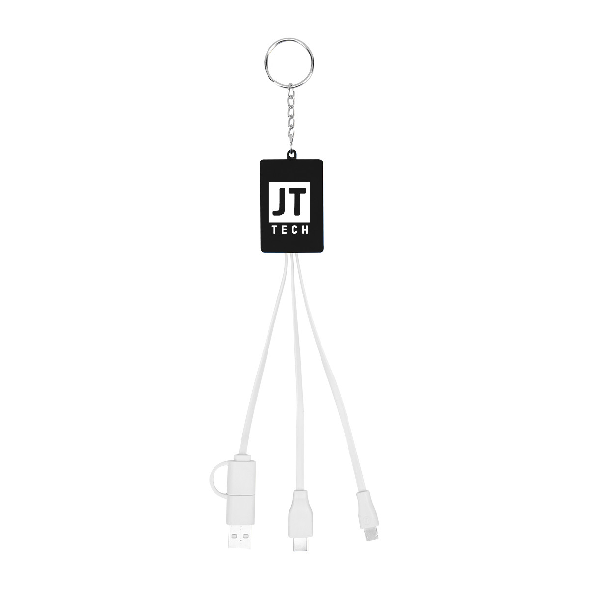 Multi-Charging Cable USB Hub Keyring Product Image