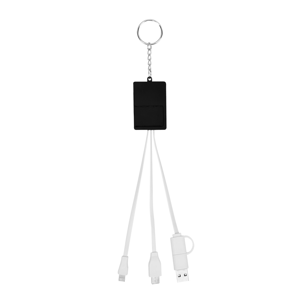 Multi-Charging Cable USB Hub Keyring Product Image