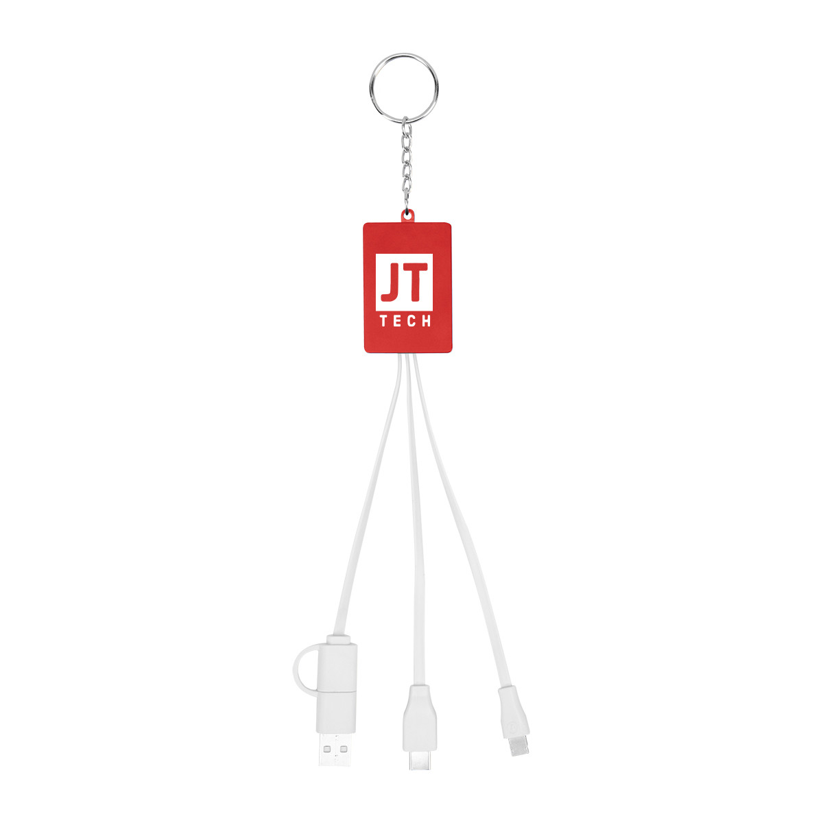 Multi-Charging Cable USB Hub Keyring Product Image
