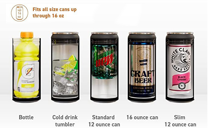 ASOBU® Multi-Size Can Cooler - 17 oz. Product Image