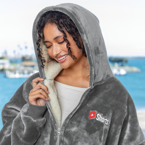 Oversized Lounge Zip Up Hoodie Product Image