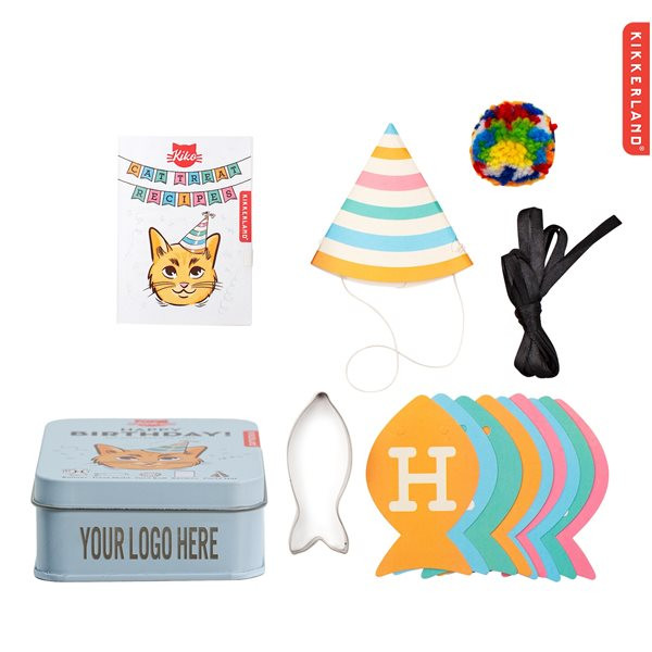 Kikkerland Cat Happy Birthday Kit Product Image