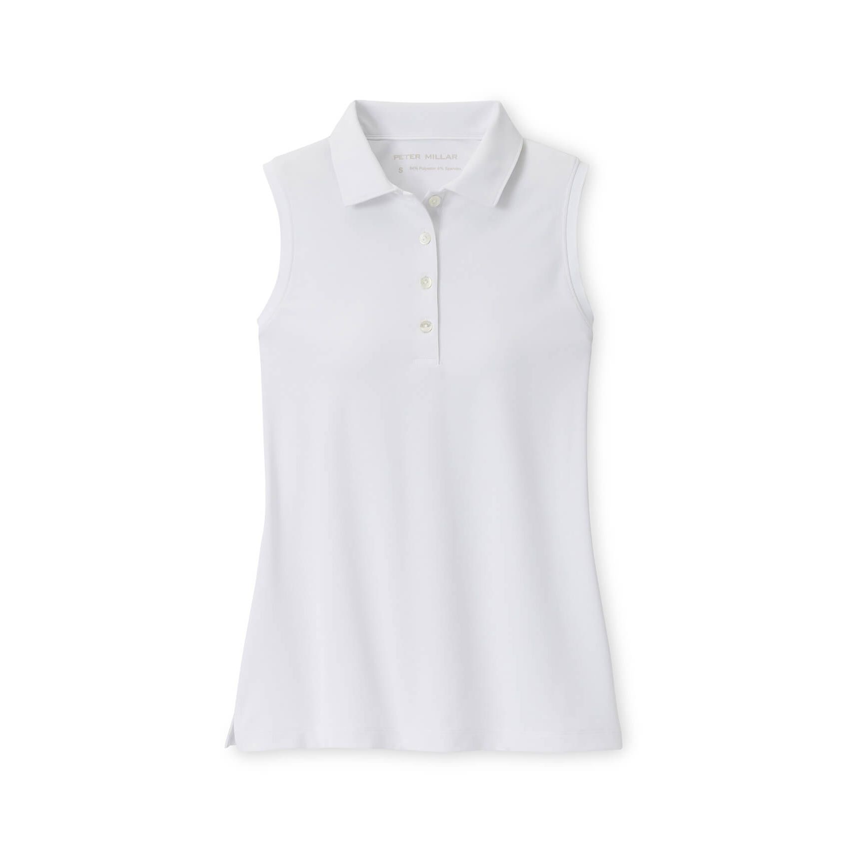 Peter Millar Women's Banded Sport Mesh Sleeveless Button Polo Product Image