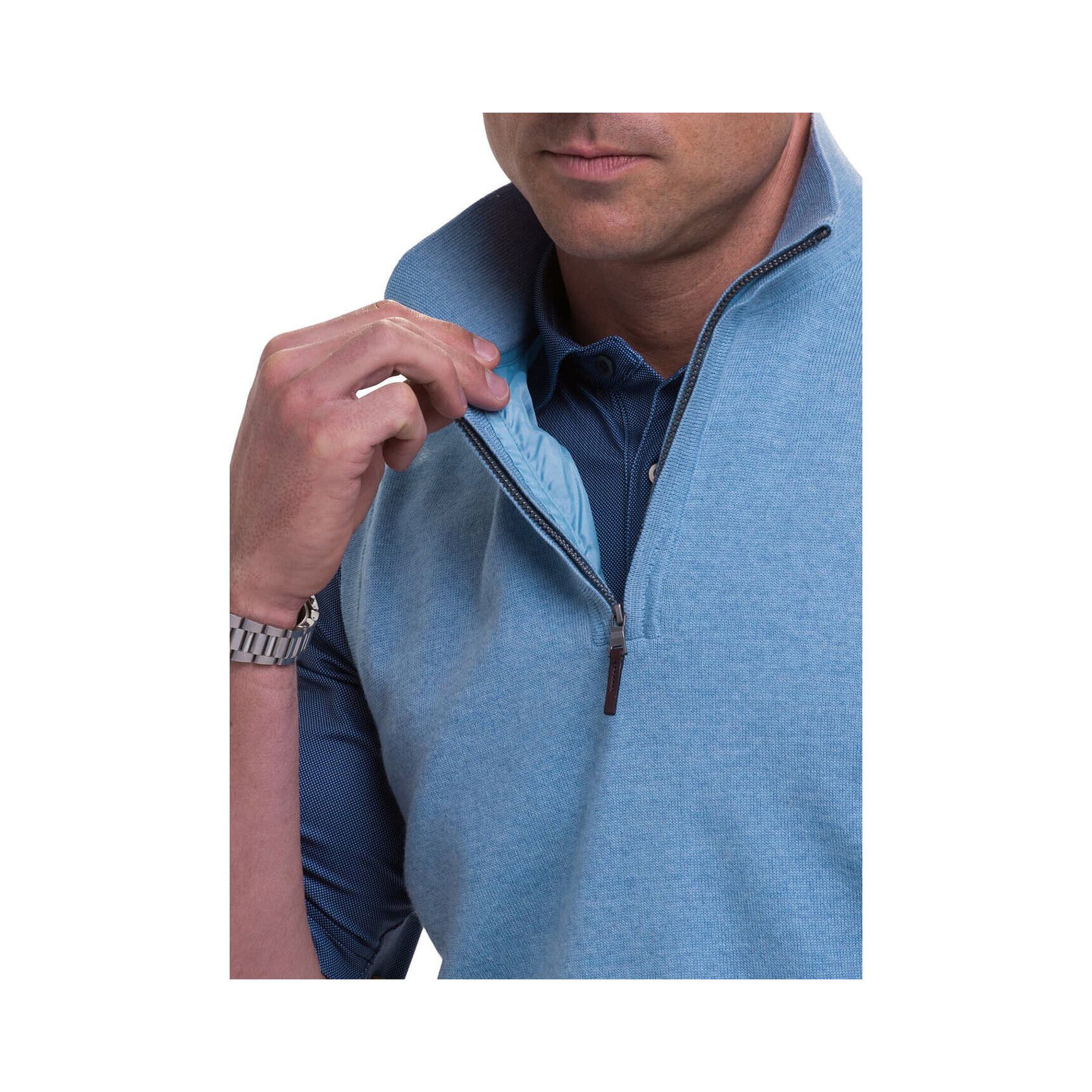 Fairway & Greene Men's Baruffa Quarter-Zip Windvest Product Image