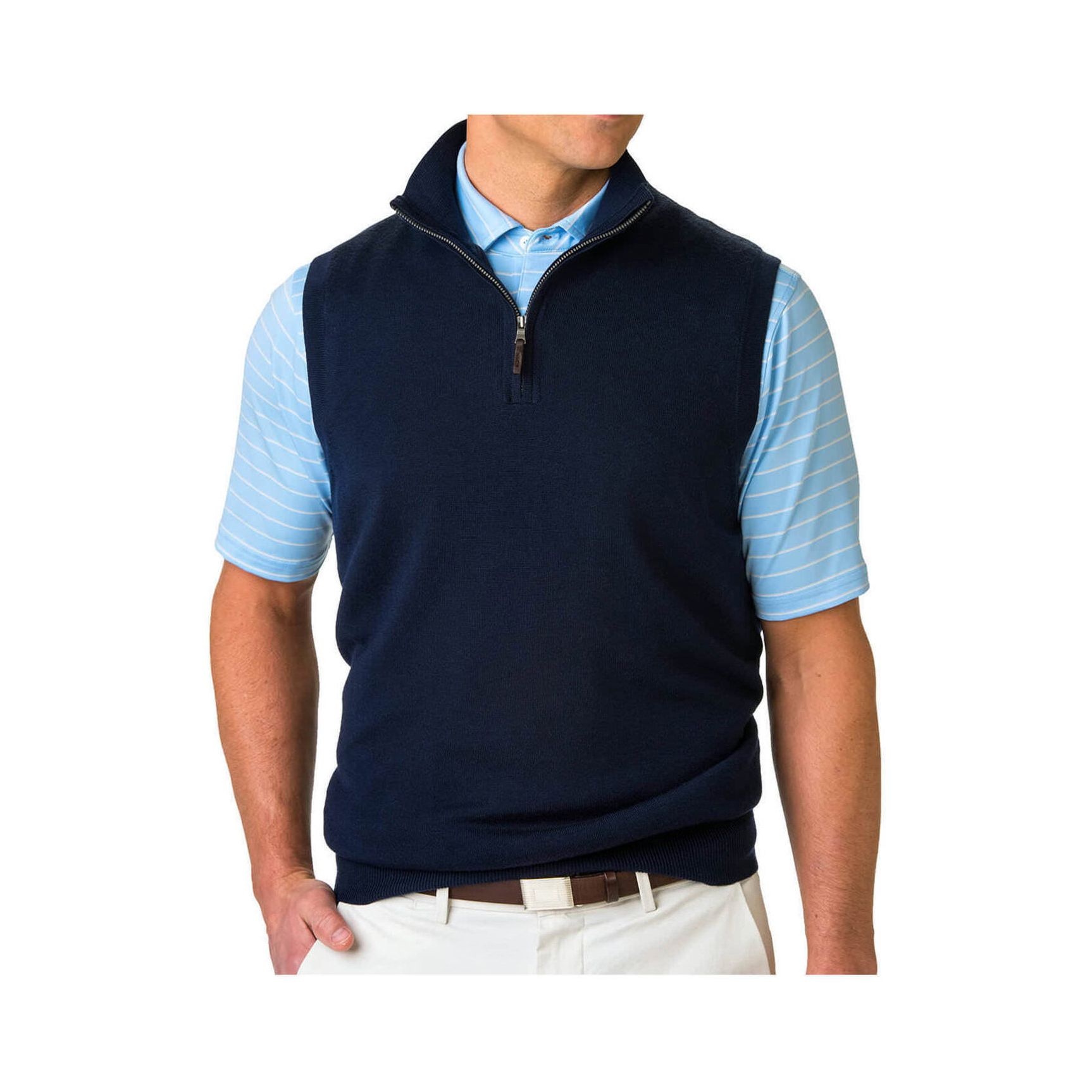 Fairway & Greene Men's Baruffa Quarter-Zip Windvest Product Image