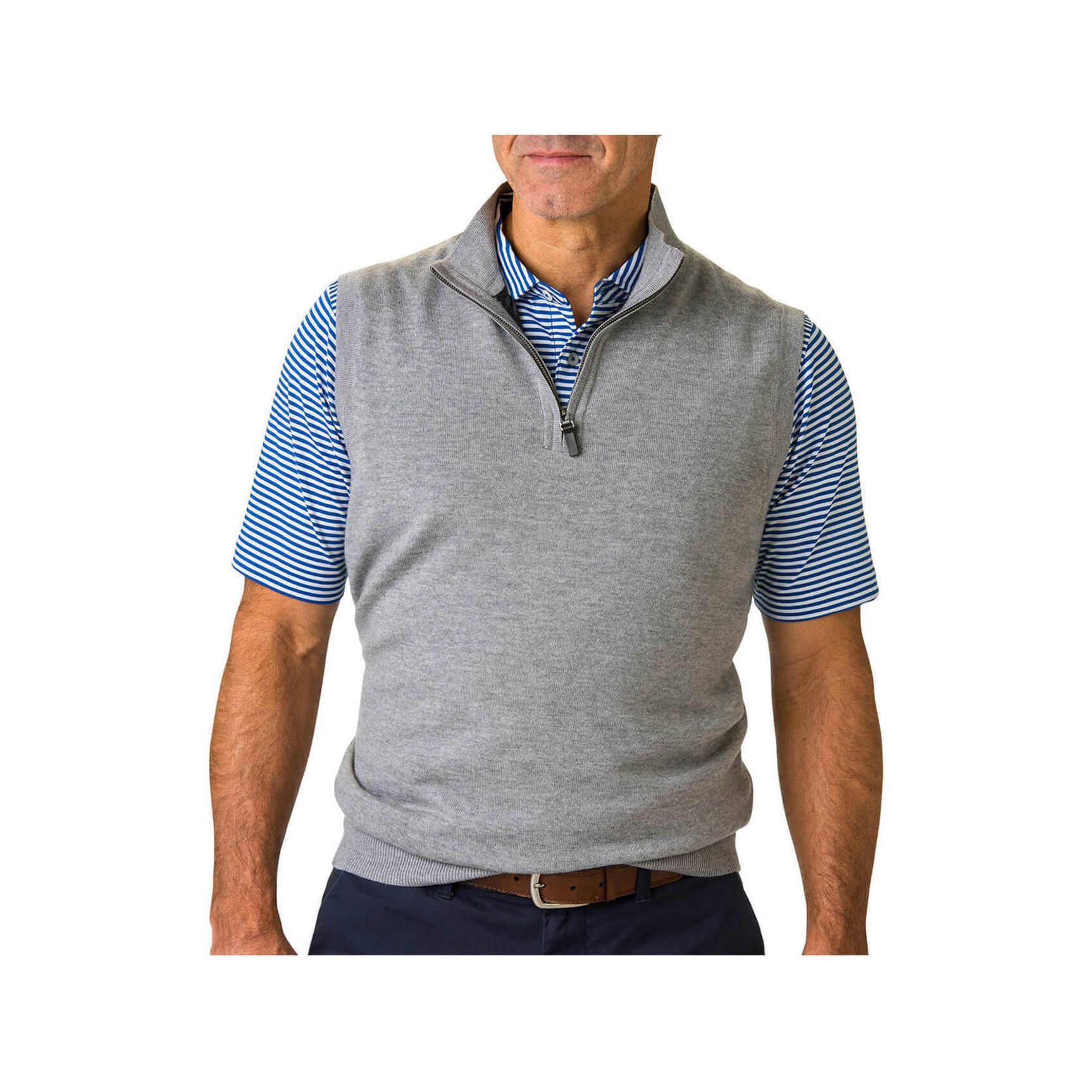 Fairway & Greene Men's Baruffa Quarter-Zip Windvest Product Image