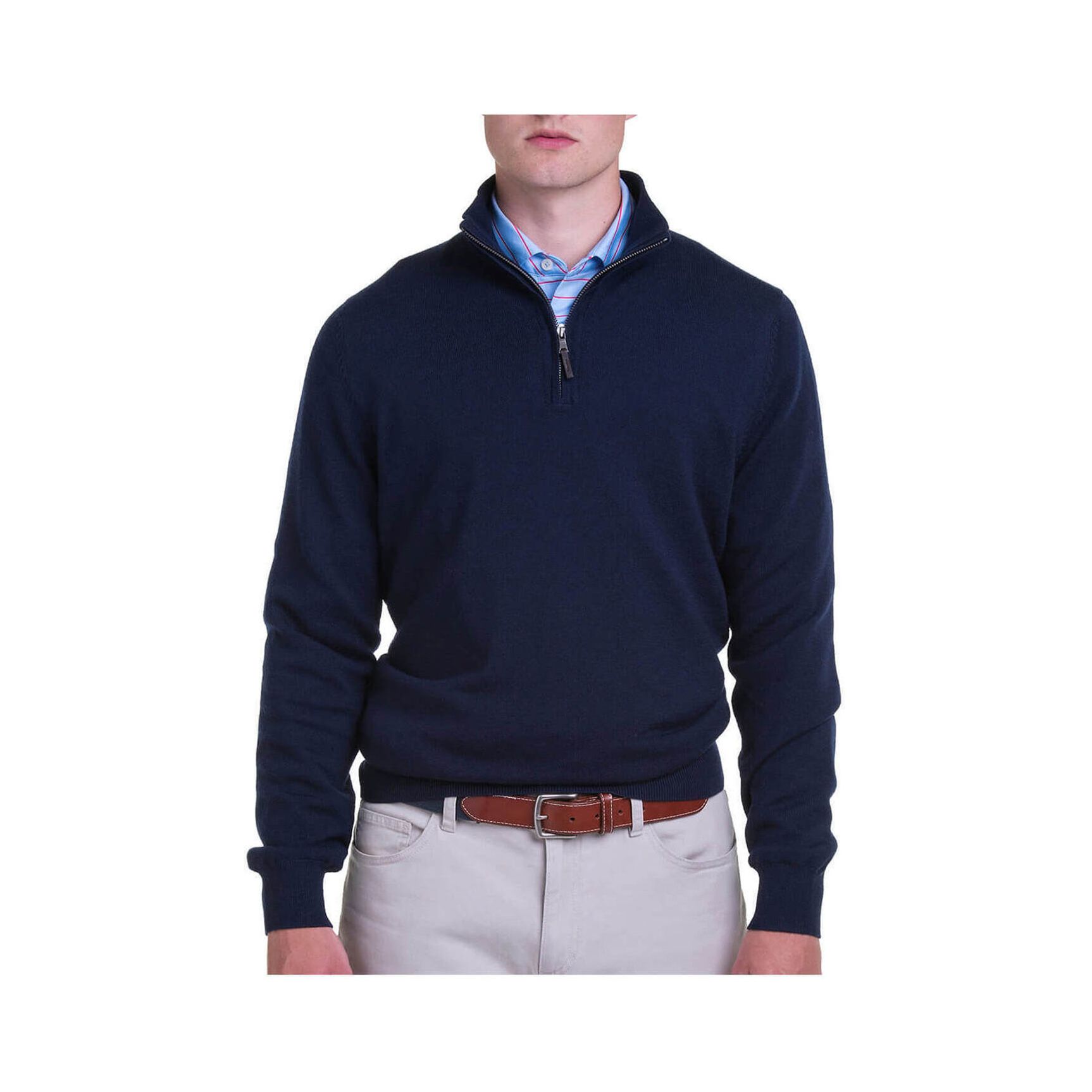 Fairway & Greene Men's Baruffa Quarter-Zip Windsweater Product Image