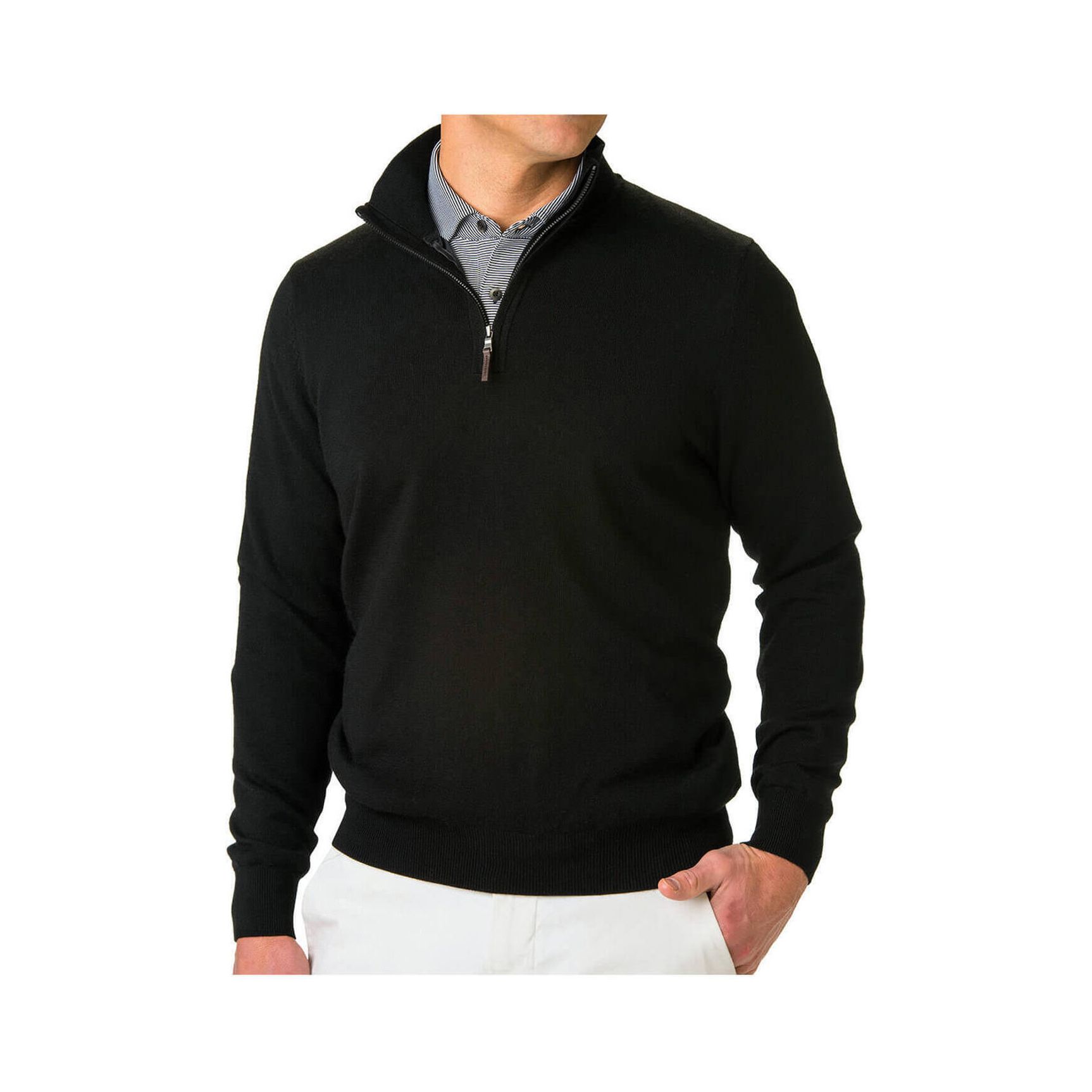 Fairway & Greene Men's Baruffa Quarter-Zip Windsweater Product Image