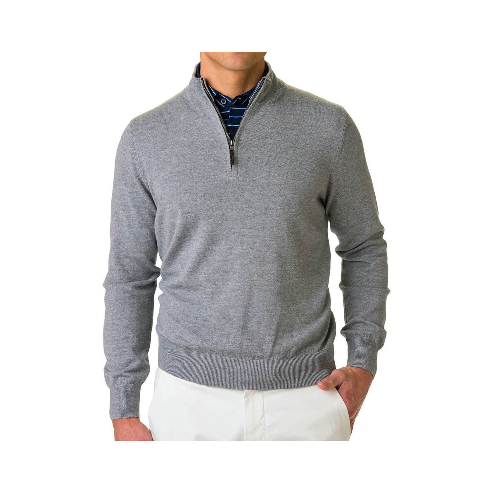 Fairway & Greene Men's Baruffa Quarter-Zip Windsweater Product Image