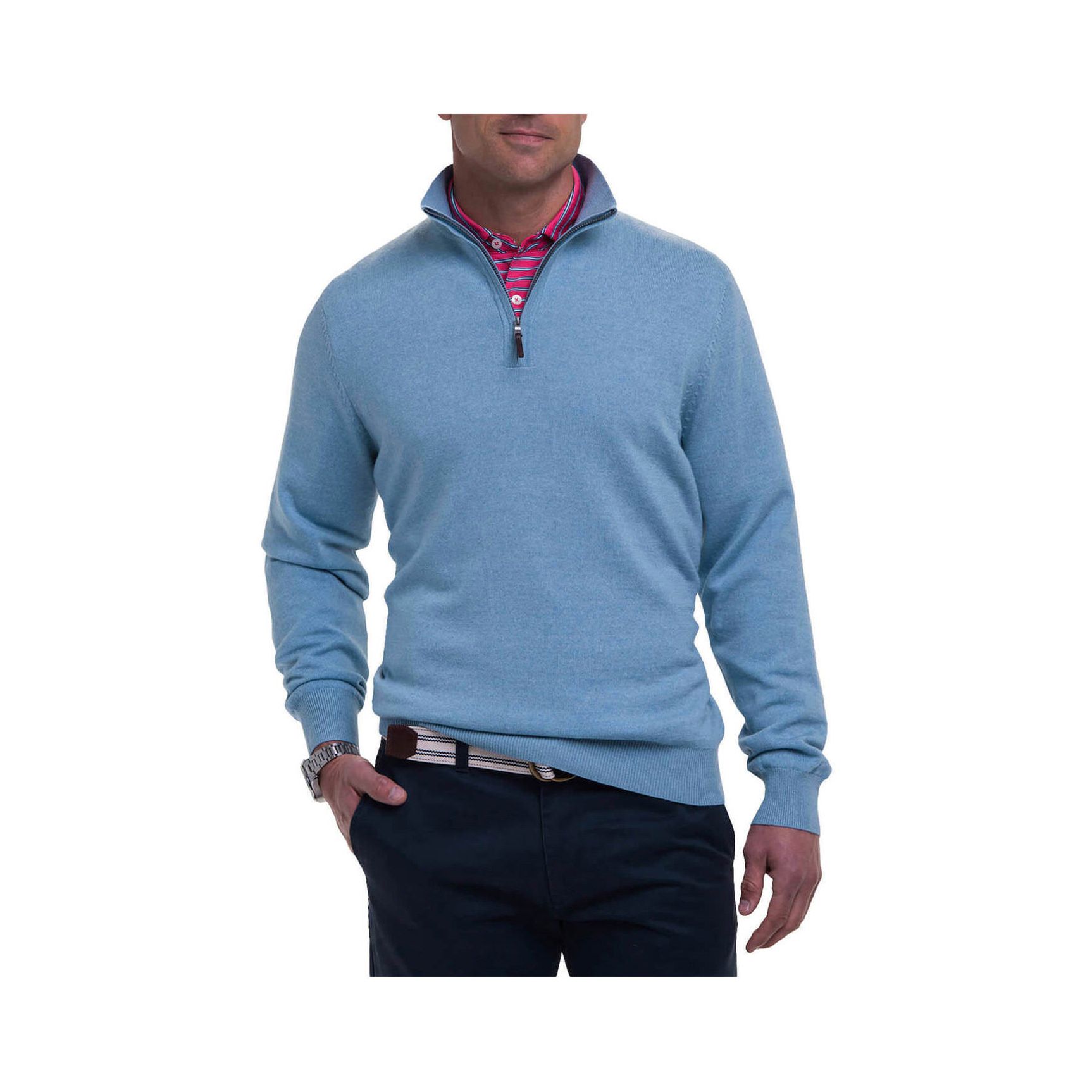 Fairway & Greene Men's Baruffa Quarter-Zip Windsweater Product Image