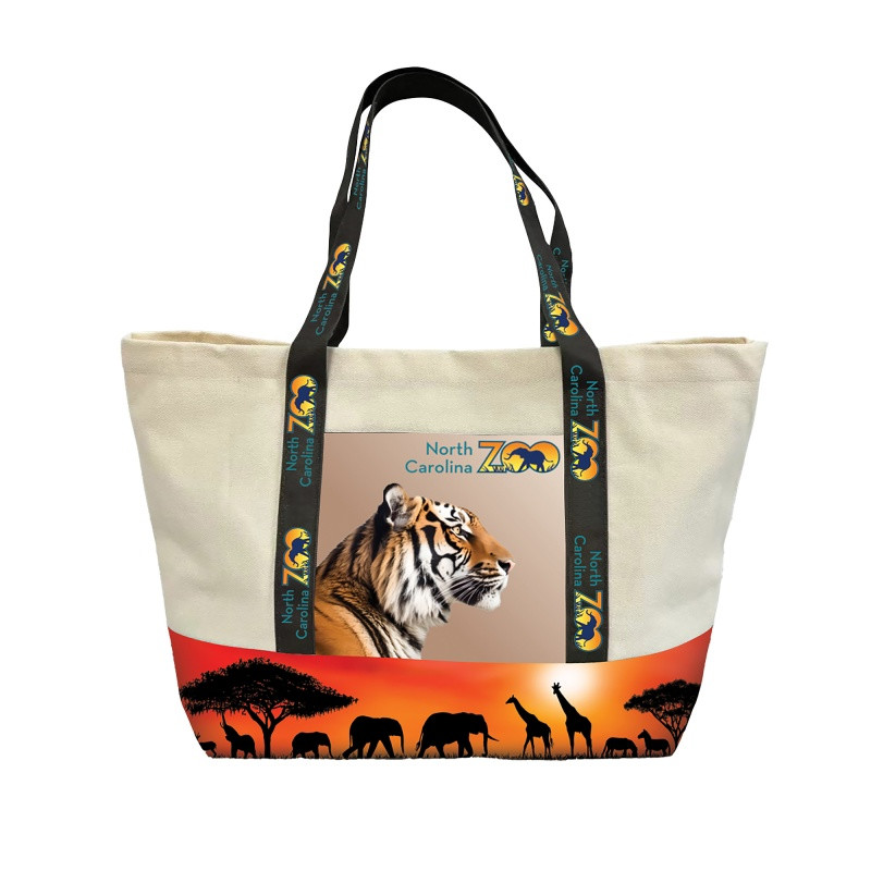 Custom Large rPET Canvas Tote Product Image