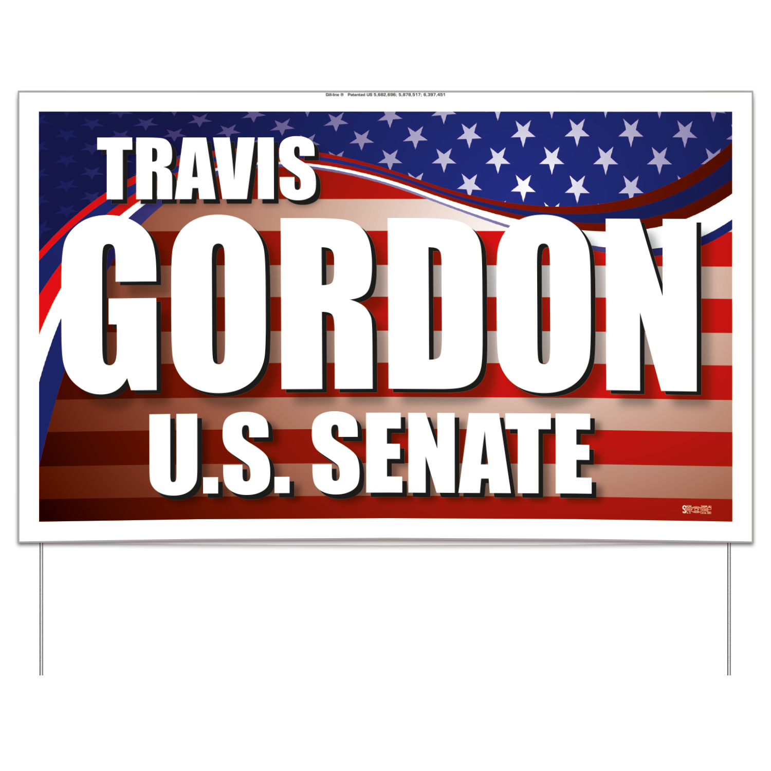 Full Color Double-Sided Yard Sign with Wire Frame - 16" x 26" Product Image